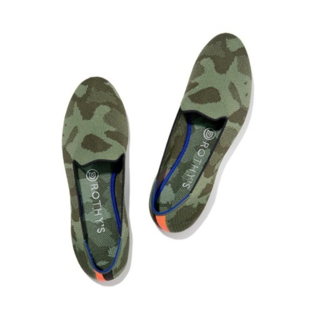 ROTHY’S Olive Camo Loafers